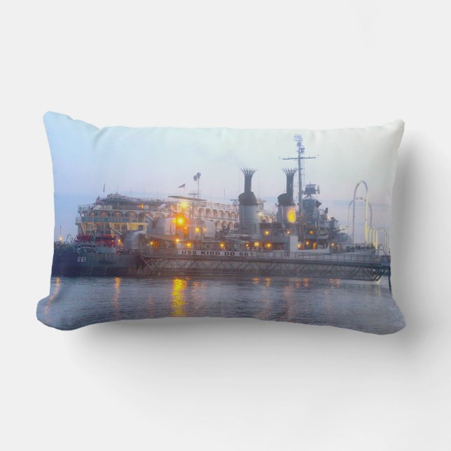 USS Kidd Pillow (Front)