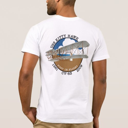 USS KITTY HAWK CV_63 1961_2009 T_SHIRT