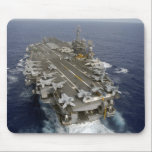 USS Kitty Hawk Mousepad<br><div class="desc">USS Kitty Hawk (CV 63) steams along in the Pacific Ocean. The ship is returning to the United States for decommissioning after 47 years of service,  10 of which have been in Yokosuka,  Japan.</div>