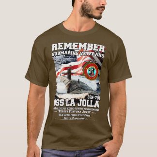 USS La Jolla SSN701 Submarine Veterans T-Shirt