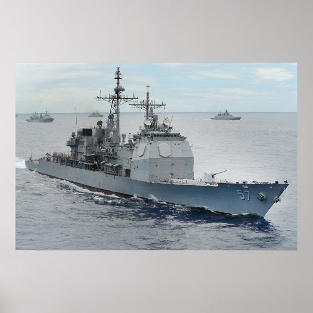 USS Lake Champlain (CG 57) Poster (Front)