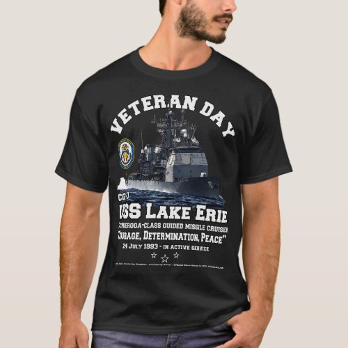 USS Lake Erie CG70 Cruiser veterans T_Shirt