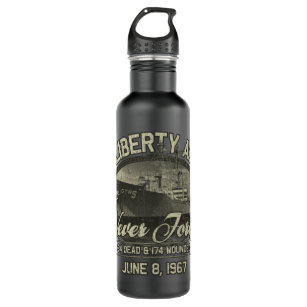 USS Liberty AGTR-5 1967  Stainless Steel Water Bottle