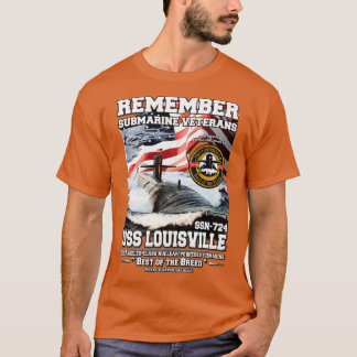 USS Louisville SSN724 Submarine veterans T-Shirt