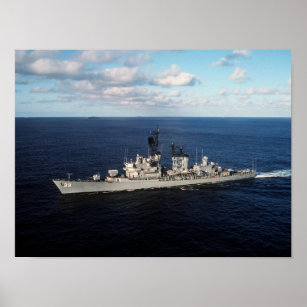USS MacDonough - Vintage Nautical Destroyer Poster