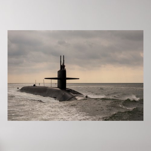 USS Maryland SSBN 738 Poster