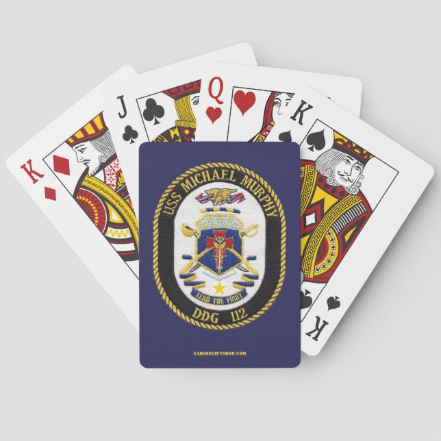 USS MICHAEL MURPHY POKER CARDS (Back)