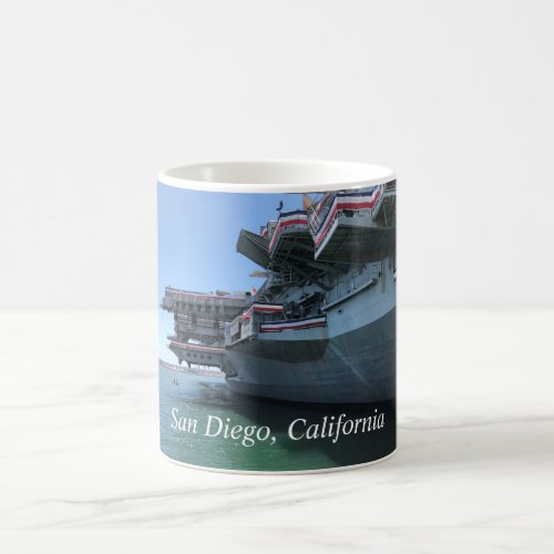 USS Midway in San Diego California Coffee Mug