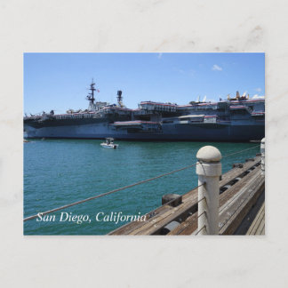 USS Midway in San Diego, California Postcard