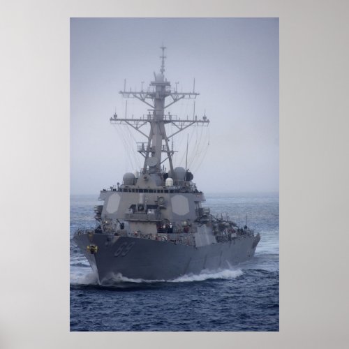 USS Milius DDG 69 Poster