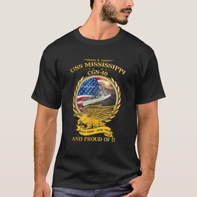 USS Mississippi CGN 40 1978 1997 T-Shirt (Front)