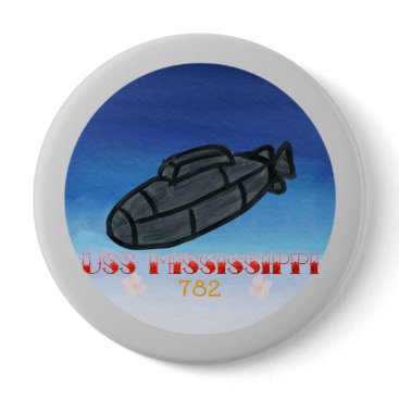 USS Mississippi submarine navy Button USS Mississippi submarine navy Button
