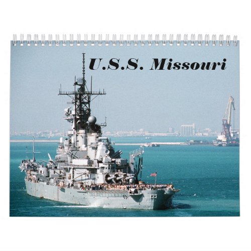 USS Missouri Calendar