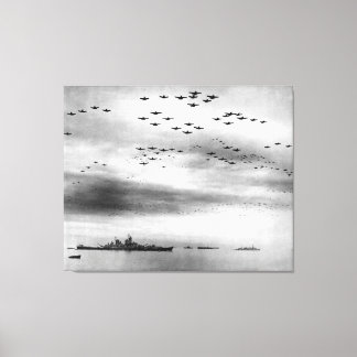 USS Missouri Flyover Surrender of Japan Canvas Print