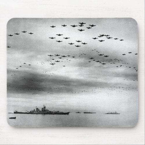 USS Missouri Flyover Surrender of Japan Mouse Pad