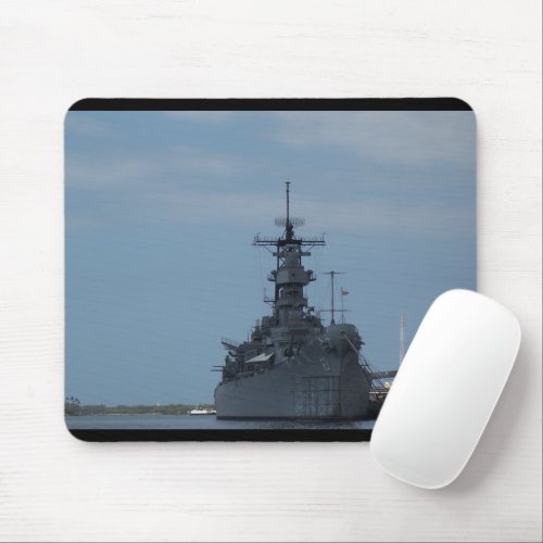 USS Missouri Naval Battle Ship Mousepad