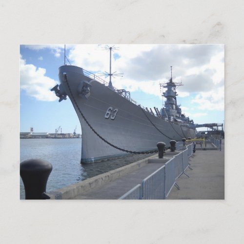 USS Missouri Postcard