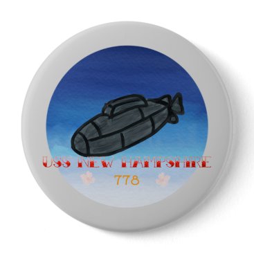 USS New Hampshire submarine navy Button USS New Hampshire submarine navy Button