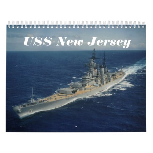 USS New Jersey Calendar