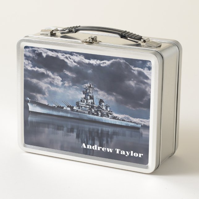 USS New Jersey Metal Lunchbox (Front)