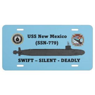 USS New Mexico (SSN-779) License Plate