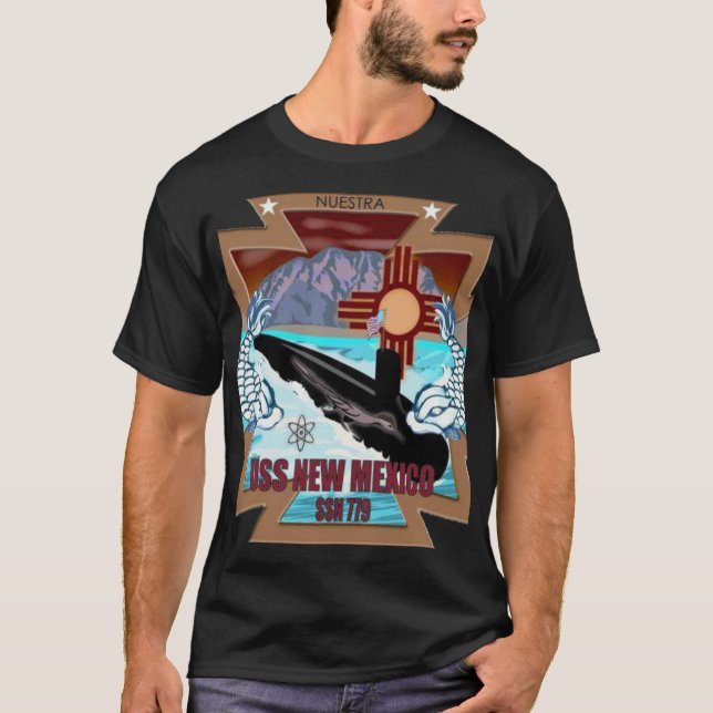 USS New Mexico (SSN-779) T-Shirt (Front)