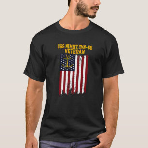 USS Nimitz CVN-68 Aircraft Carrier Veteran's Day F T-Shirt