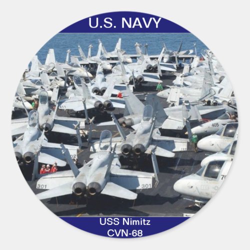 USS Nimitz CVN_68 Aircraft Sticker
