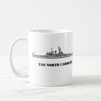 USS NORTH CAROLINA FUEL FOR THE FLEET COFFEE MUG