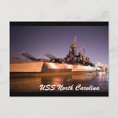 USS North Carolina Postcard