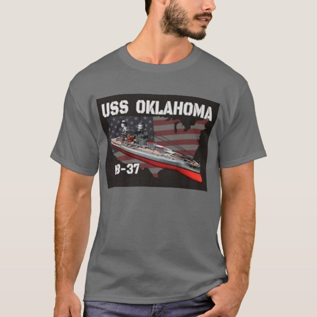 USS Oklahoma (BB-37) T-Shirt (Front)