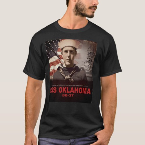 USS Oklahoma BB_37 T_Shirt