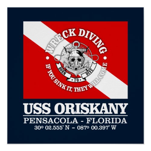 USS Oriskany best wrecks Poster