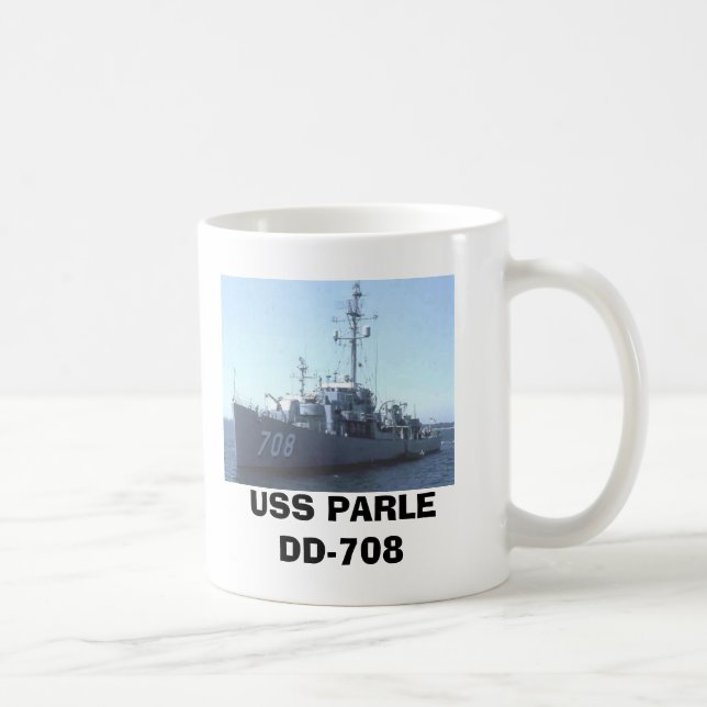 USS PARLE DD708 COFFEE MUG (Right)