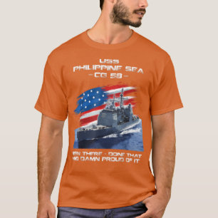 USS Philippine Sea CG58 Class Cruiser American Fla T-Shirt