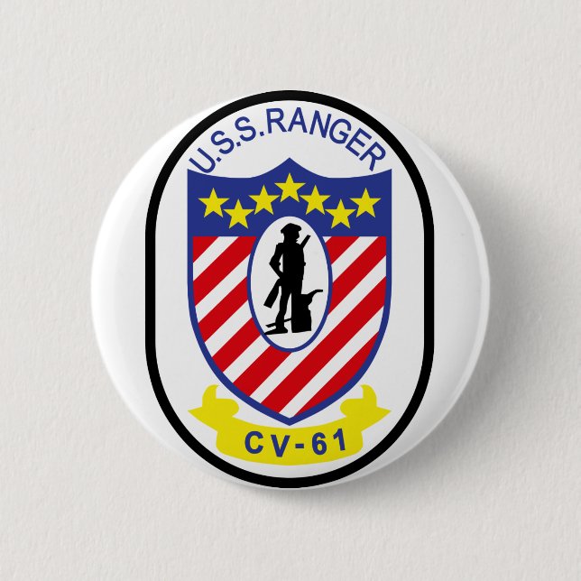USS Ranger (CV-61) Button (Front)