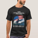 USS Sam Houston SSN 609 American Flag Submarine Ve T-Shirt