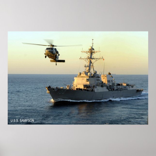 USS Sampson (DDG 102) Poster (Front)
