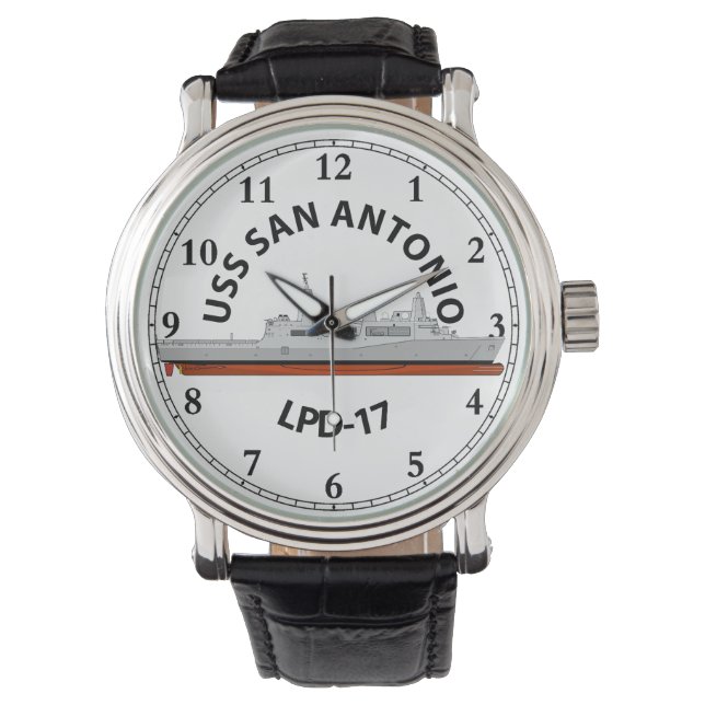 USS SAN ANTONIO , LPD-17, SAN ANTONIO CLASS  WATCH (Front)