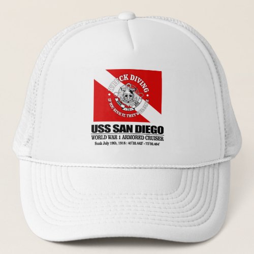 USS San Diego best wrecks Trucker Hat