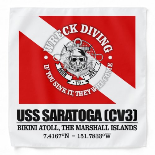 USS Saratoga CV3 wreck diving Bandana