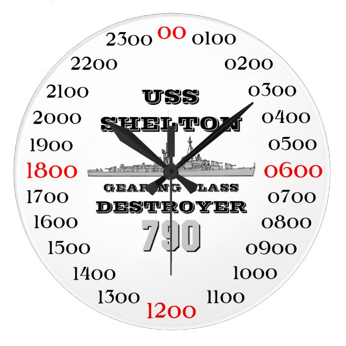 USS Shelton (DD 790) Wall Clock