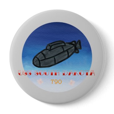USS South Dakota submarine navy Button USS South Dakota submarine navy Button