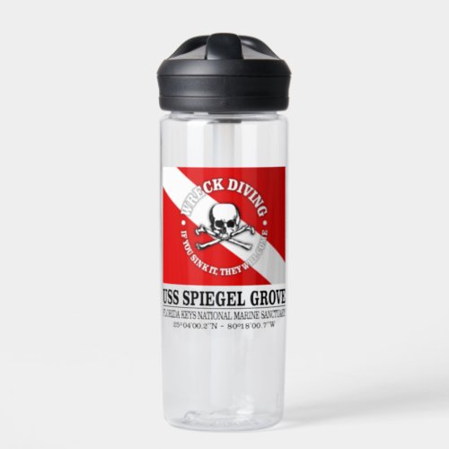 USS Spiegel Grove best wrecks  Water Bottle