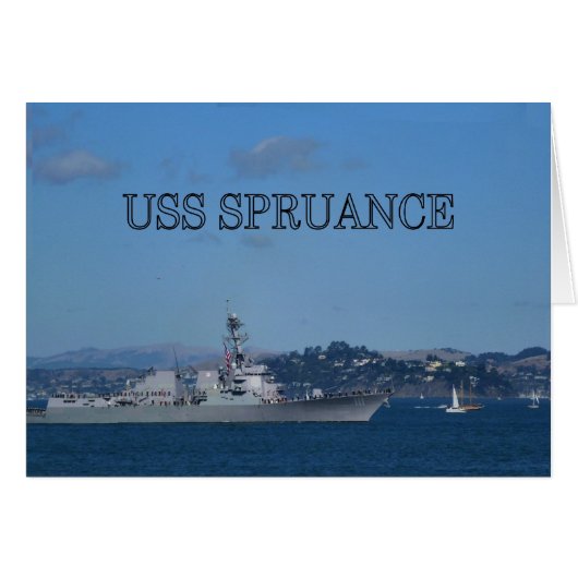 USS Spruance Cards (Front Horizontal)