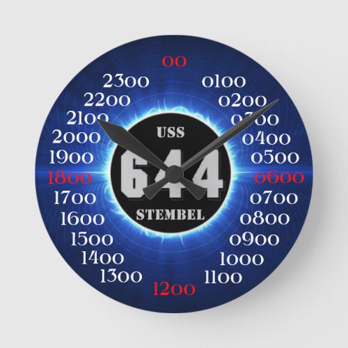 USS Stembel DD_644 Round Clock