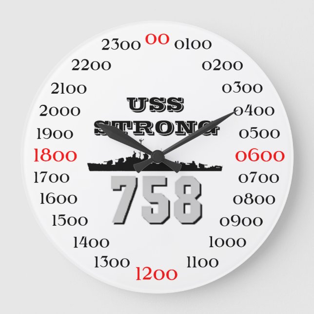 USS Strong (DD-758) Large Clock (Front)