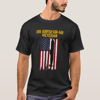 USS Sunfish SSN 649 Submarine Veterans Day Father  T-Shirt