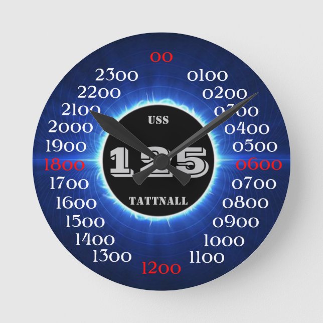 USS Tattnall (DD-125) Round Clock (Front)