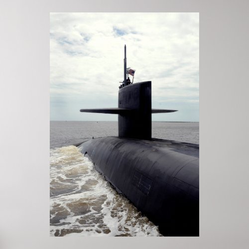 USS Tennessee SSBN 734 Poster